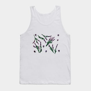 Lavender Flowers Tank Top